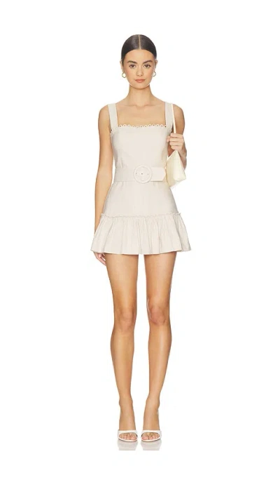 Amanda Uprichard Lena Romper In Stone
