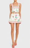 Amanda Uprichard Lena Skort Romper In Postcard Print In Multi