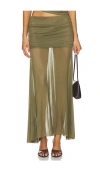 Amanda Uprichard Leo Skirt In Green
