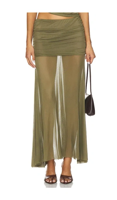 Amanda Uprichard Leo Skirt In Green
