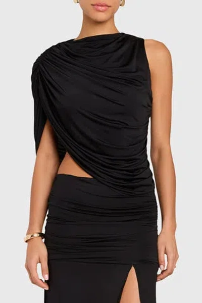 Amanda Uprichard Leo Top In Black