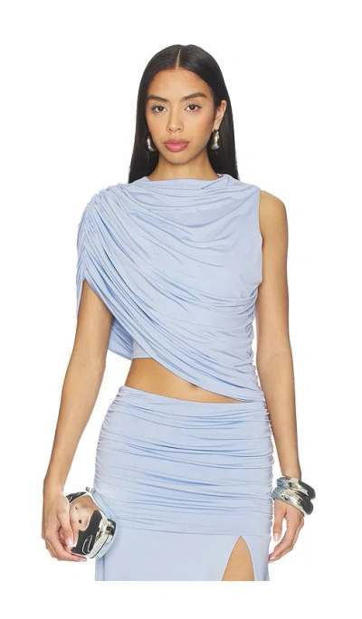 Amanda Uprichard Leo Top In Blue
