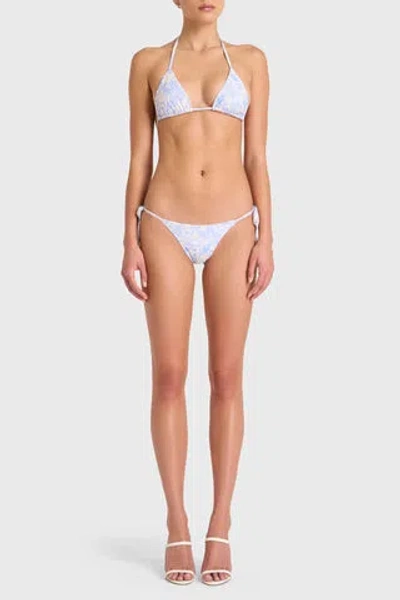 Amanda Uprichard Leone Bikini Bottom In Toile Brocade