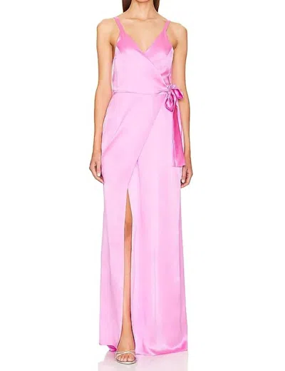 Amanda Uprichard Liberty Silk Maxi Dress In Aster In Multi