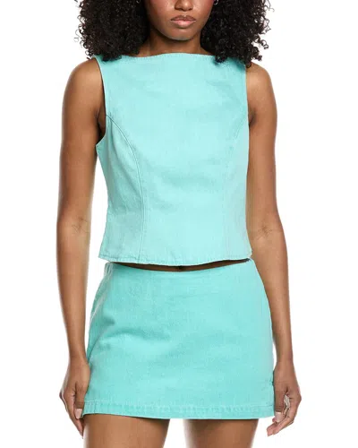 Amanda Uprichard Lielle Top In Blue