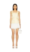 Amanda Uprichard Lilibet Dress In Lemon