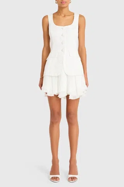 Amanda Uprichard Lilibet Dress In White,white