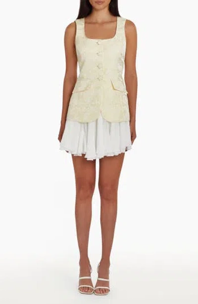 AMANDA UPRICHARD AMANDA UPRICHARD LILIBET JACQUARD FLARE MINIDRESS