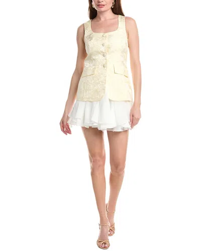 Amanda Uprichard Lilibet Mini Dress In Neutral