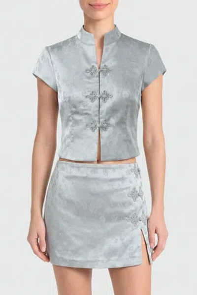 Amanda Uprichard Lina Top In Blue