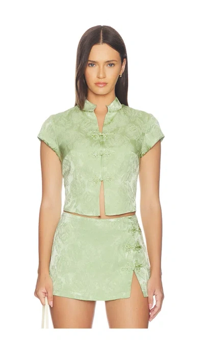 Amanda Uprichard Lina Top In Blue