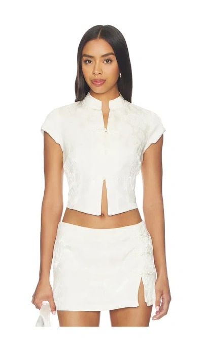 Amanda Uprichard Lina Top In White