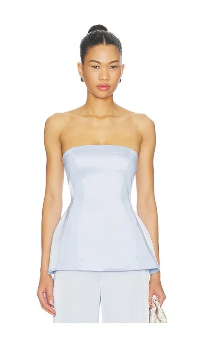 Amanda Uprichard Linda Top In Blue
