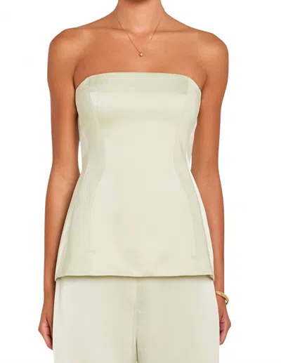 Amanda Uprichard Linda Top In Endive In Multi