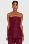 Amanda Uprichard X Revolve Linda Tunic In Burgundy
