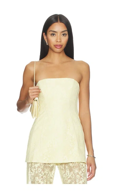 Amanda Uprichard Linda Tunic In Yellow
