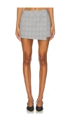 Amanda Uprichard Lissa Mini Skort In Business Plaid In Business Plaid