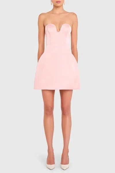 Amanda Uprichard Lodi Dress In Blush