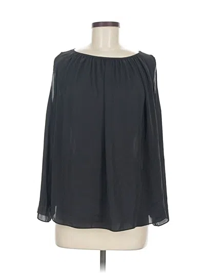 Pre-owned Amanda Uprichard Long Sleeve Blouse In Black