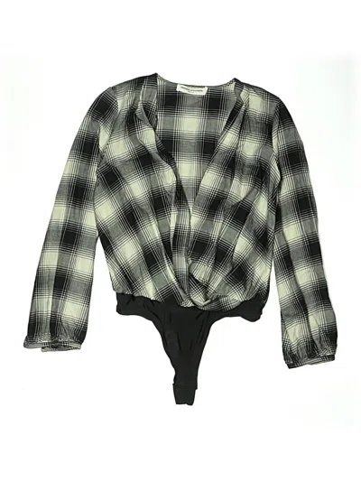 Pre-owned Amanda Uprichard Long Sleeve Blouse In Black