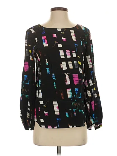 Pre-owned Amanda Uprichard Long Sleeve Blouse In Black