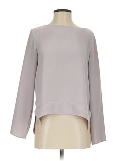 Pre-owned Amanda Uprichard Long Sleeve Blouse In Gray