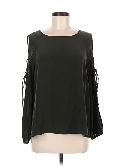 Pre-owned Amanda Uprichard Long Sleeve Blouse In Green