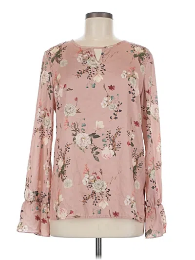 Pre-owned Amanda Uprichard Long Sleeve Blouse In Pink
