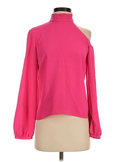 Pre-owned Amanda Uprichard Long Sleeve Blouse In Pink
