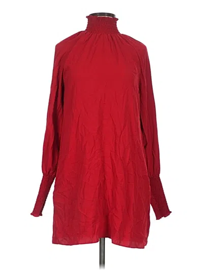 Pre-owned Amanda Uprichard Long Sleeve Blouse In Red