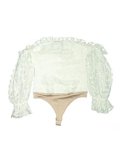 Pre-owned Amanda Uprichard Long Sleeve Blouse In White