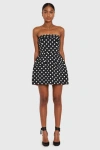 Amanda Uprichard Lucienne Skort Romper In Black