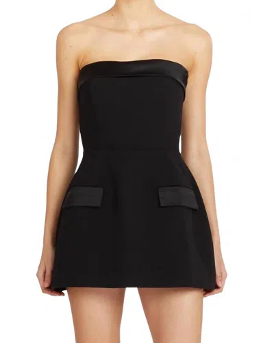 Amanda Uprichard Lucienne Skort Romper In Black