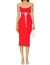 Amanda Uprichard Lucy Knit Dress In Red