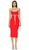 Amanda Uprichard Lucy Knit Dress In Red