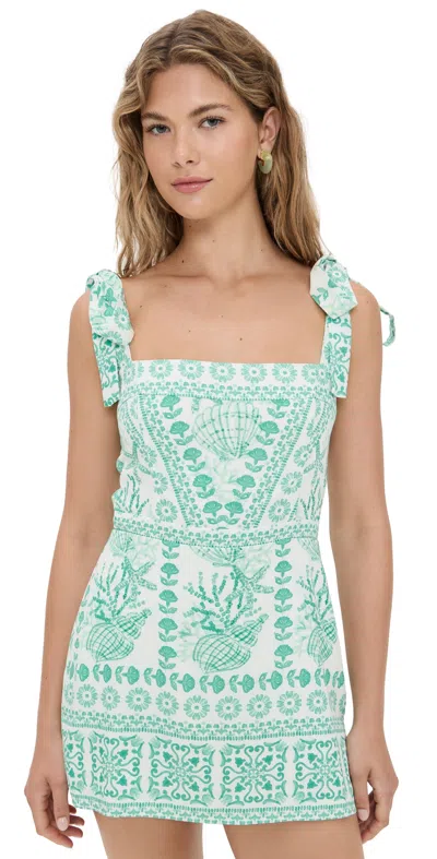 Amanda Uprichard Luisa Skort Romper Reef Print