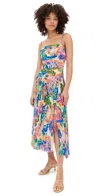Amanda Uprichard Lumiere Midi Dress In Fleetwood Print In Fleetwood Print