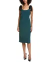 Amanda Uprichard Lusana Silk-trim Dress In Green
