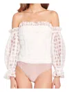 Amanda Uprichard Lynda Bodysuit In White In White