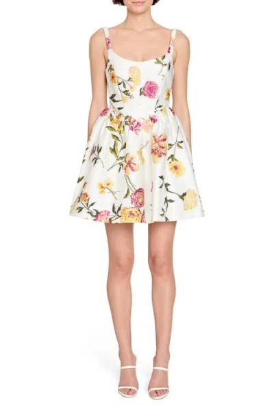 Amanda Uprichard Mabel Mini Dress In White Multi