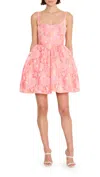 Amanda Uprichard Mabel Mini Dress In Orange Pink In Pink