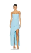 Amanda Uprichard Magnolia Dress In Baby Blue