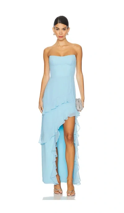 Amanda Uprichard Magnolia Dress In Baby Blue