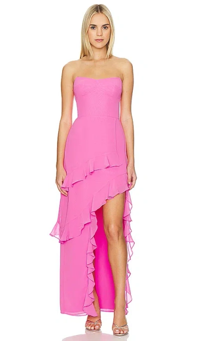 Amanda Uprichard Magnolia Dress In Pink