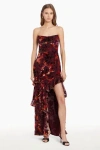 Amanda Uprichard Magnolia Maxi In Sorrel Burnout