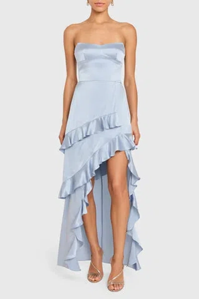 Amanda Uprichard Magnolia Silk Maxi In Aero