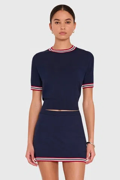 Amanda Uprichard Maia Top In Blue