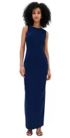 Amanda Uprichard Marbella Maxi Dress Navy In Navy