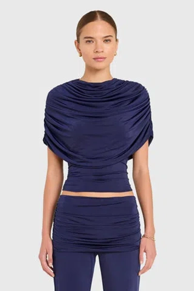 Amanda Uprichard Marcelle Top In Blue