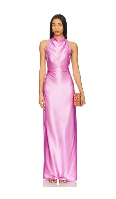 Amanda Uprichard Marcine Maxi Dress In Purple